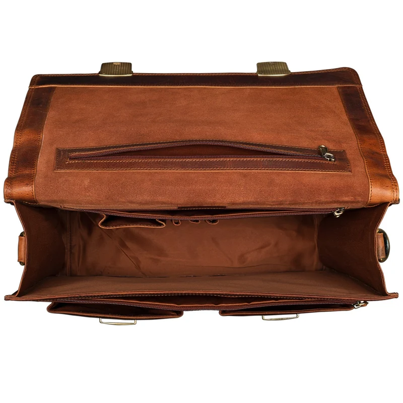 "Tiberius" Vintage Aktentasche Leder