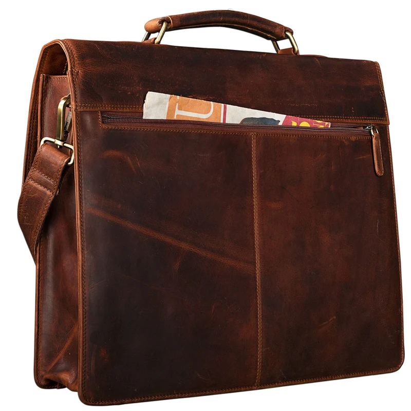 "Tiberius" Vintage Aktentasche Leder