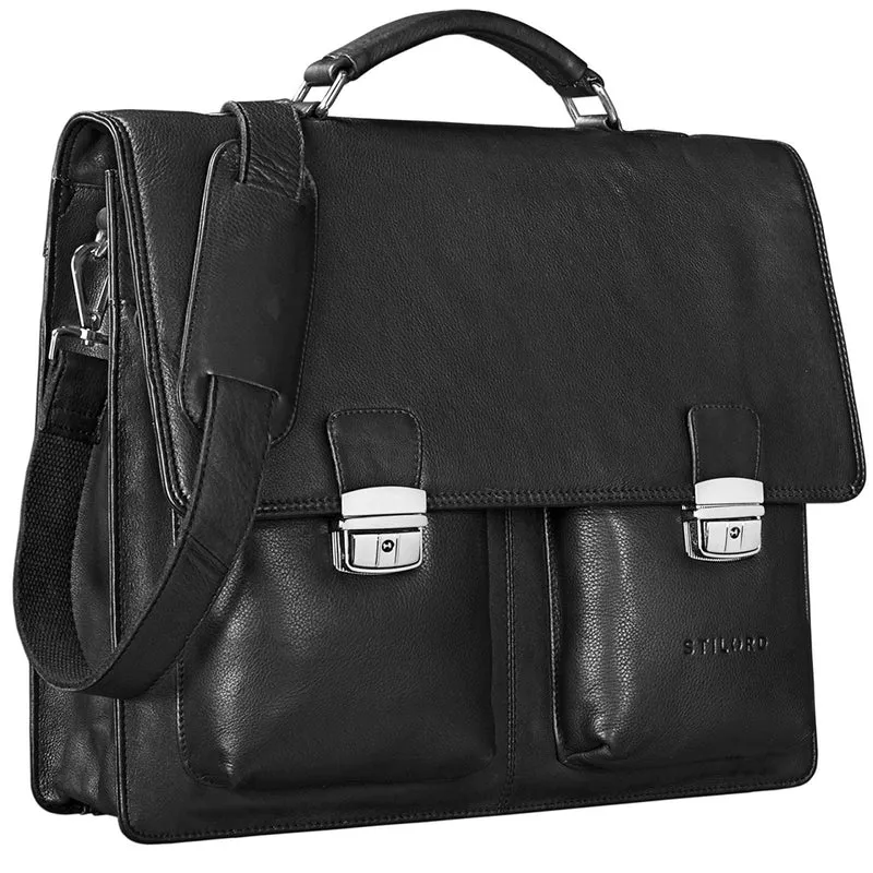 "Tiberius" Vintage Aktentasche Leder