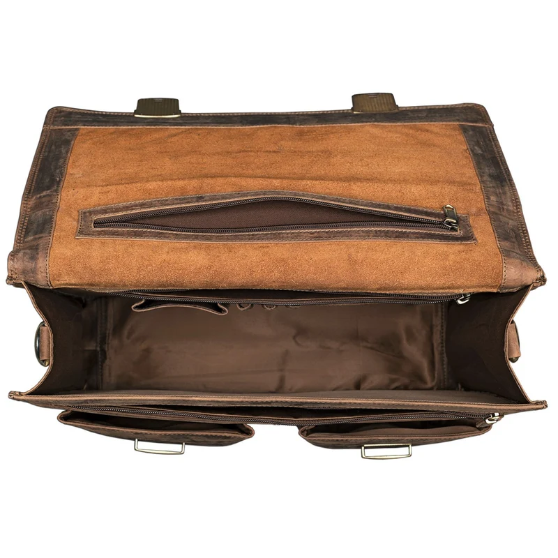 "Tiberius" Vintage Aktentasche Leder
