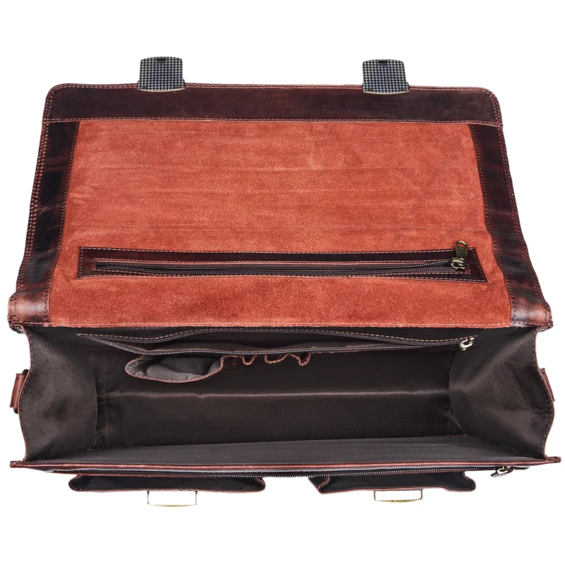 "Tiberius" Vintage Aktentasche Leder