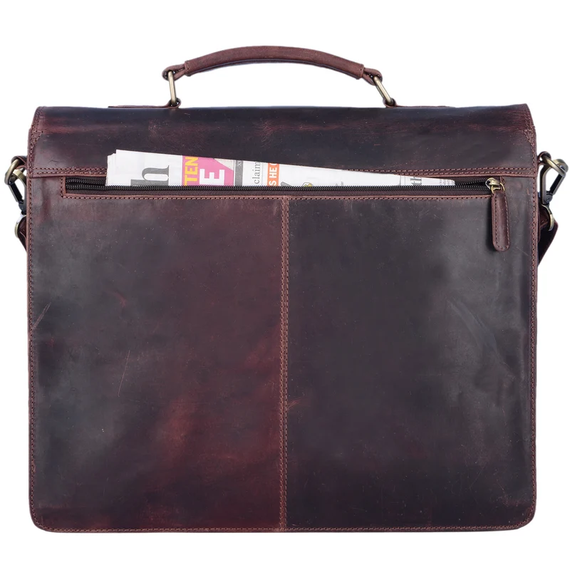 "Tiberius" Vintage Aktentasche Leder