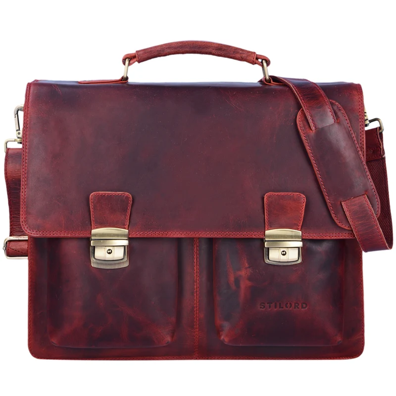 "Tiberius" Vintage Aktentasche Leder
