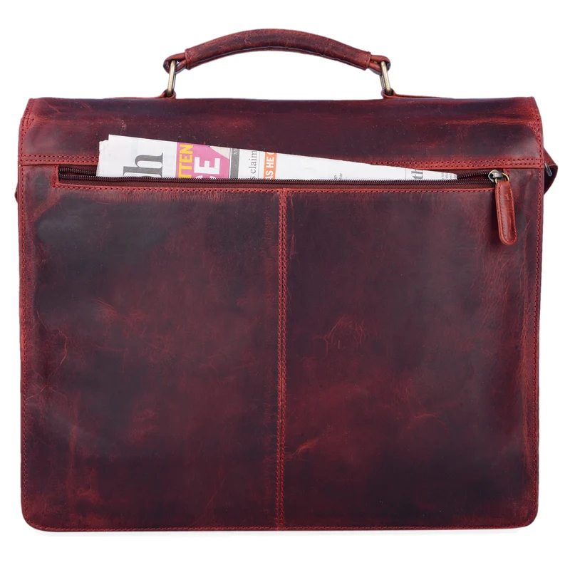 "Tiberius" Vintage Aktentasche Leder