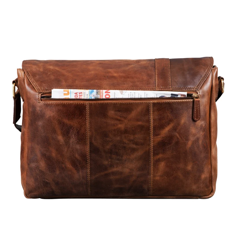"Nicolas" Messenger Bag Laptoptasche Leder