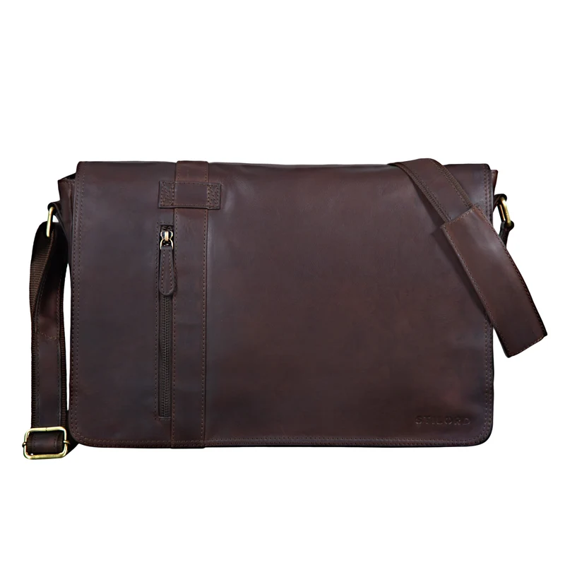 "Nicolas" Messenger Bag Laptoptasche Leder