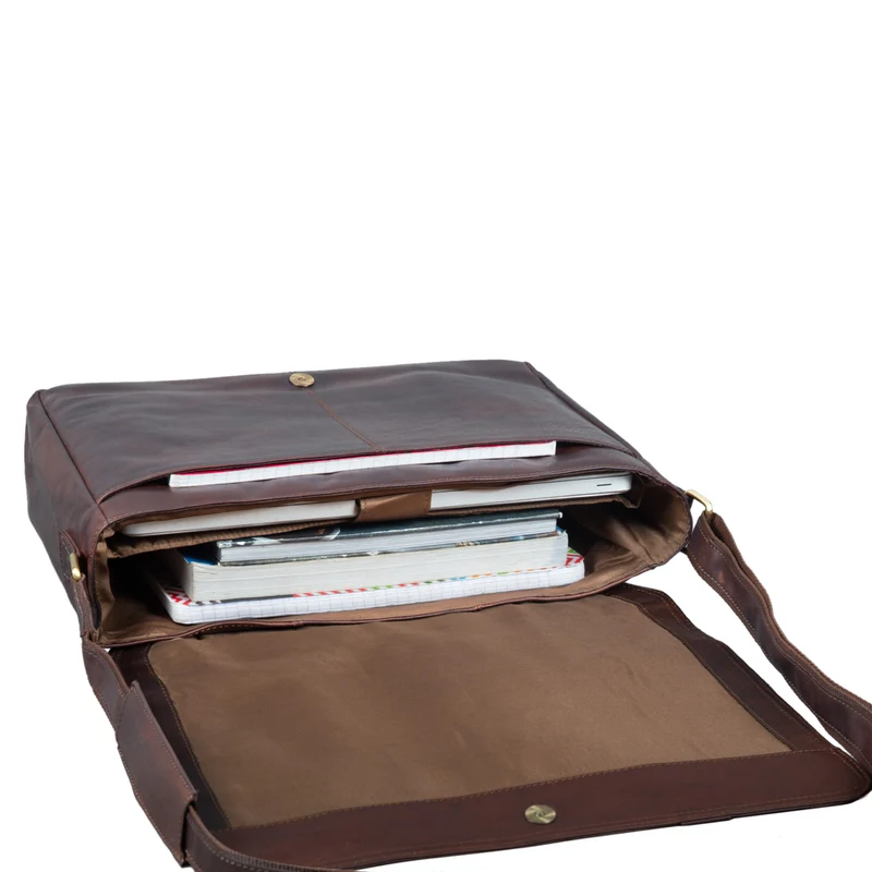"Nicolas" Messenger Bag Laptoptasche Leder
