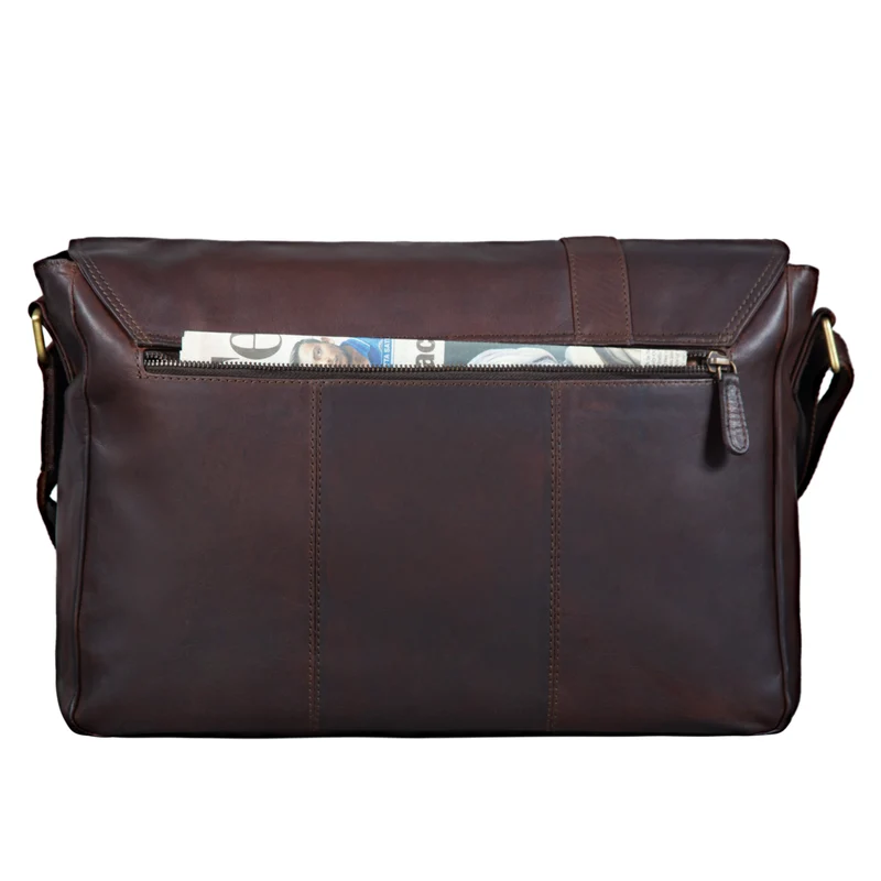 "Nicolas" Messenger Bag Laptoptasche Leder