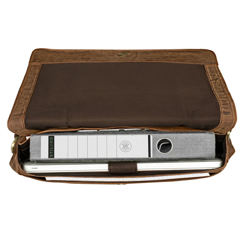 "Nicolas" Messenger Bag Laptoptasche Leder