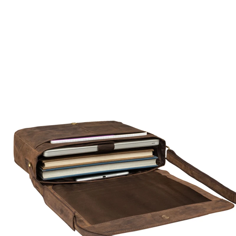 "Nicolas" Messenger Bag Laptoptasche Leder