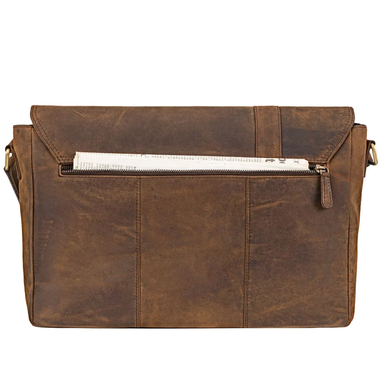 "Nicolas" Messenger Bag Laptoptasche Leder