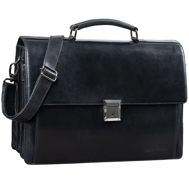 "Rupert" Aktentasche Leder Retro Businesstasche
