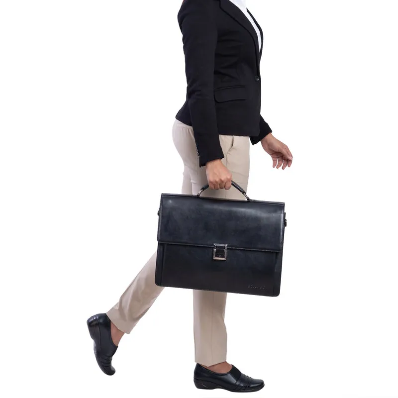 "Rupert" Aktentasche Leder Retro Businesstasche