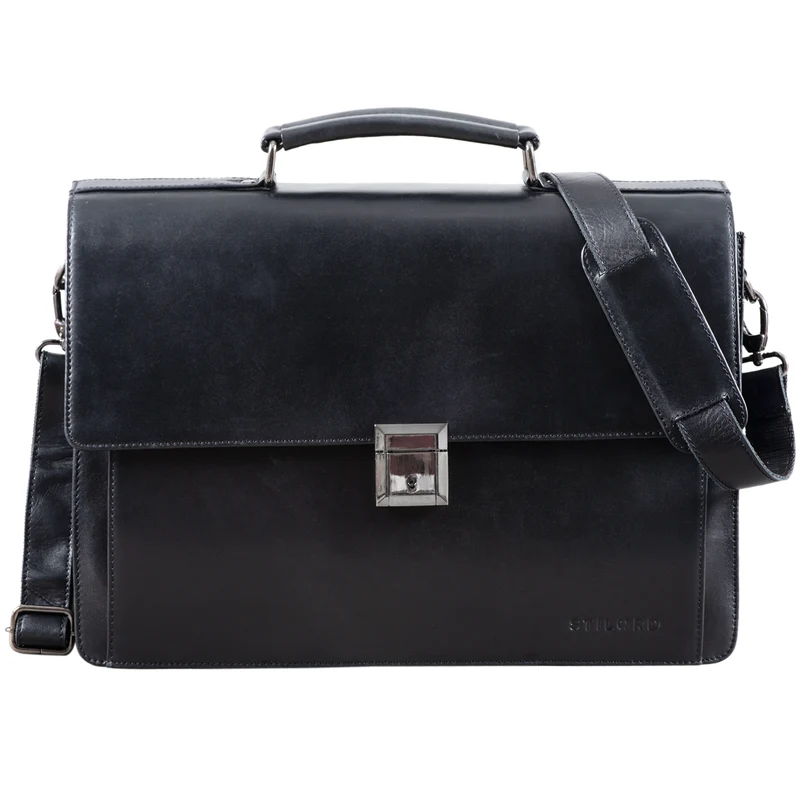 "Rupert" Aktentasche Leder Retro Businesstasche