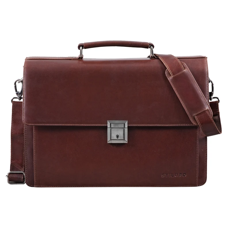 "Rupert" Aktentasche Leder Retro Businesstasche