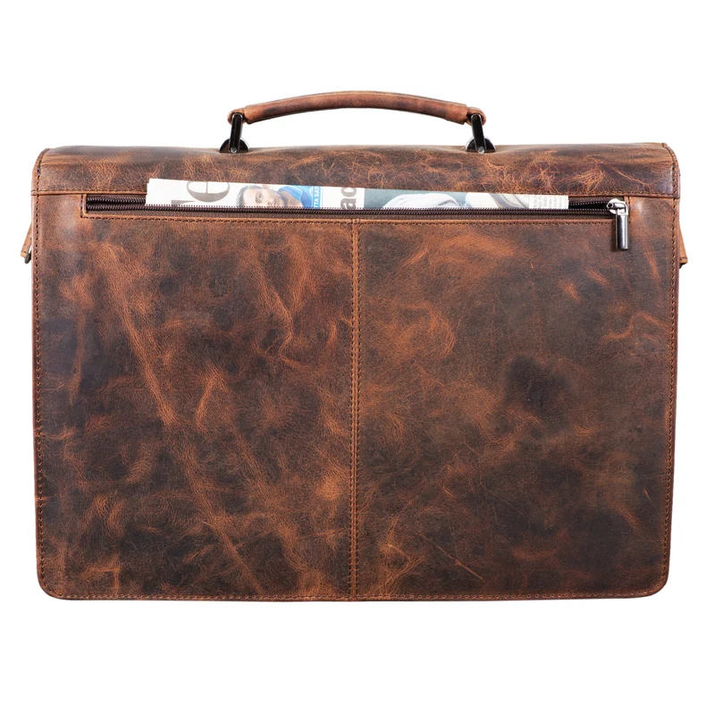 "Angelo" Vintage Aktentasche Echtleder