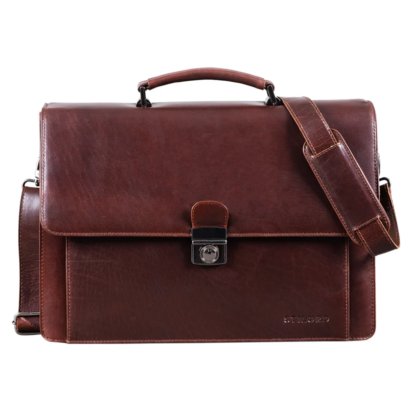 "Angelo" Vintage Aktentasche Echtleder