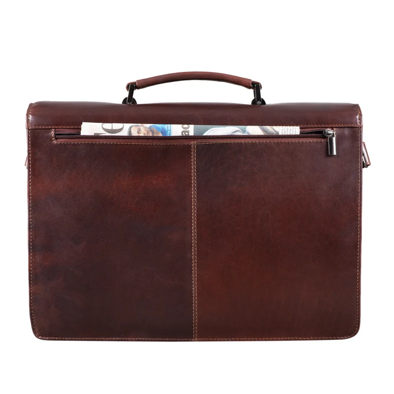 "Angelo" Vintage Aktentasche Echtleder