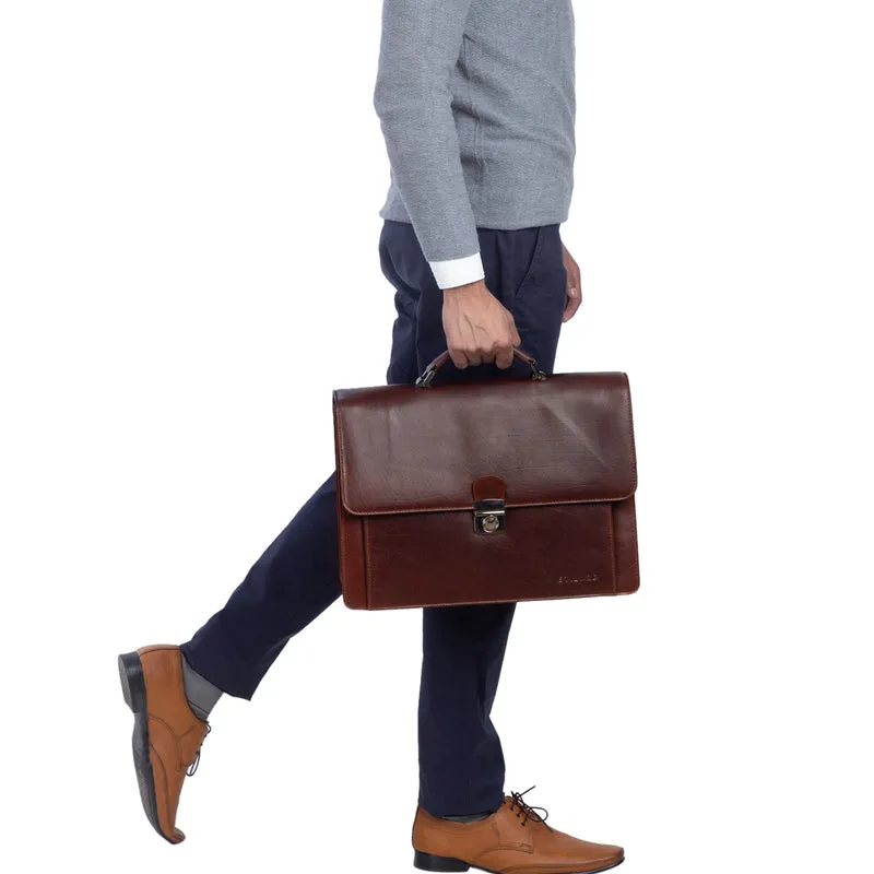 "Angelo" Vintage Aktentasche Echtleder