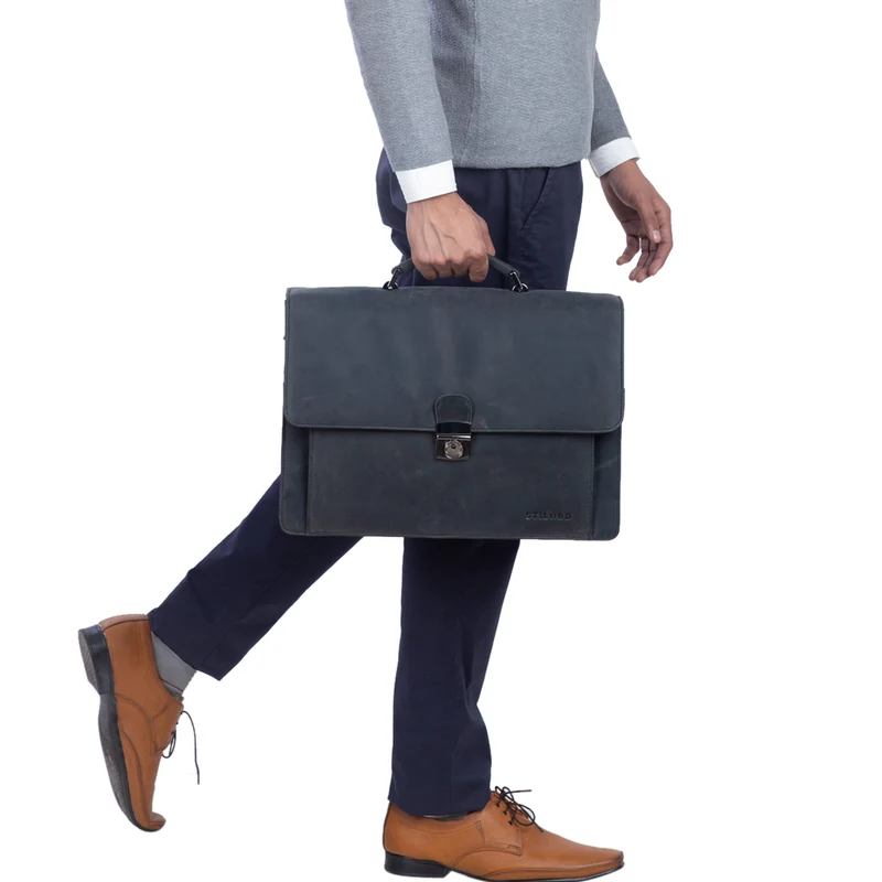 "Angelo" Vintage Aktentasche Echtleder