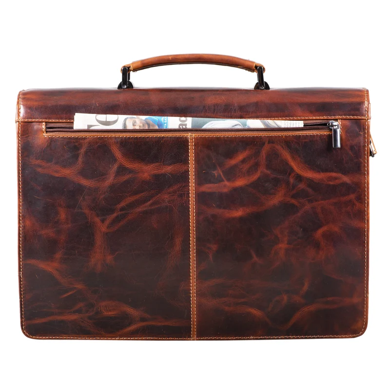 "Angelo" Vintage Aktentasche Echtleder