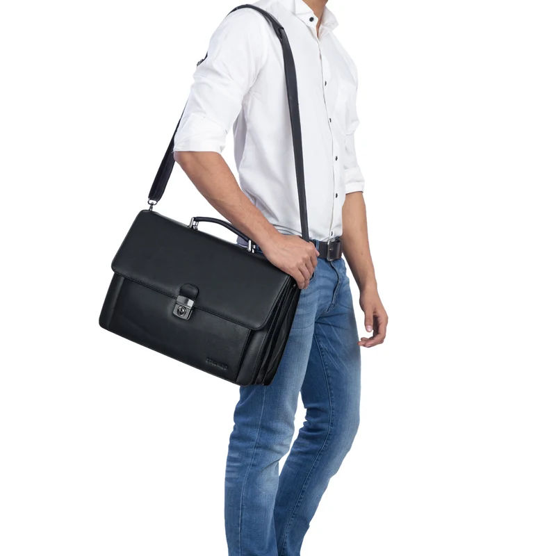 "Angelo" Vintage Aktentasche Echtleder