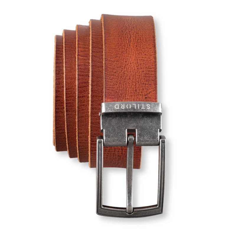Ledergürtel Braun 34 mm kürzbar
