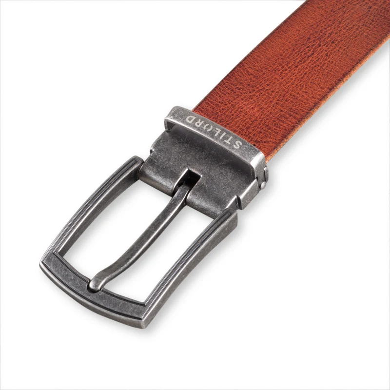 Ledergürtel Braun 34 mm kürzbar
