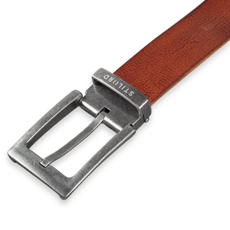 Ledergürtel Braun 34 mm kürzbar