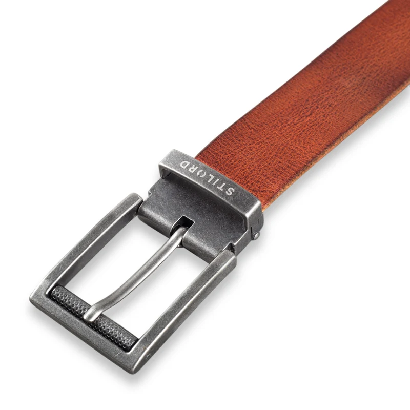 Ledergürtel Braun 34 mm kürzbar