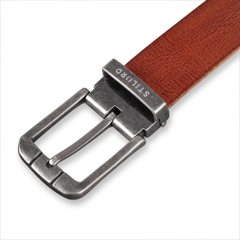 Ledergürtel Braun 34 mm kürzbar