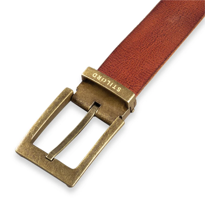 Ledergürtel Braun 34 mm kürzbar