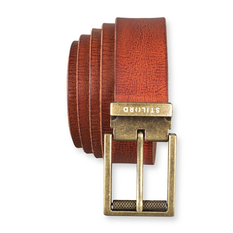 Ledergürtel Braun 34 mm kürzbar