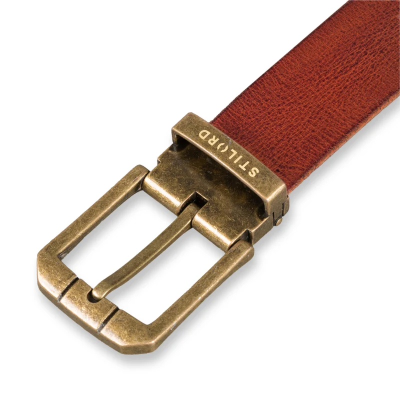 Ledergürtel Braun 34 mm kürzbar