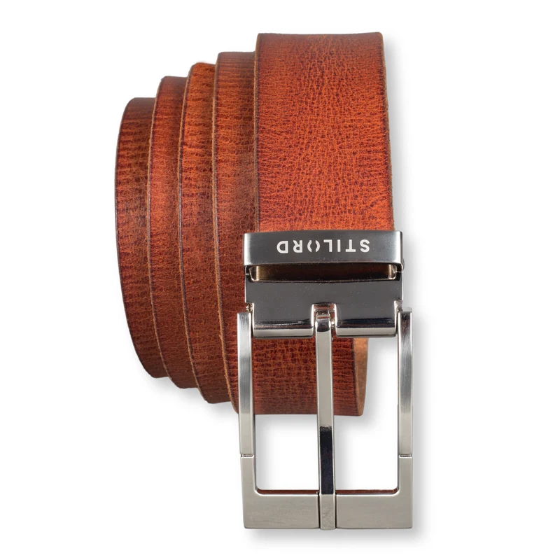 Ledergürtel Braun 34 mm kürzbar
