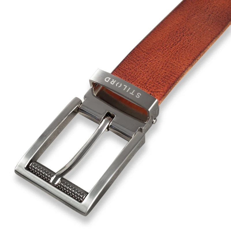 Ledergürtel Braun 34 mm kürzbar