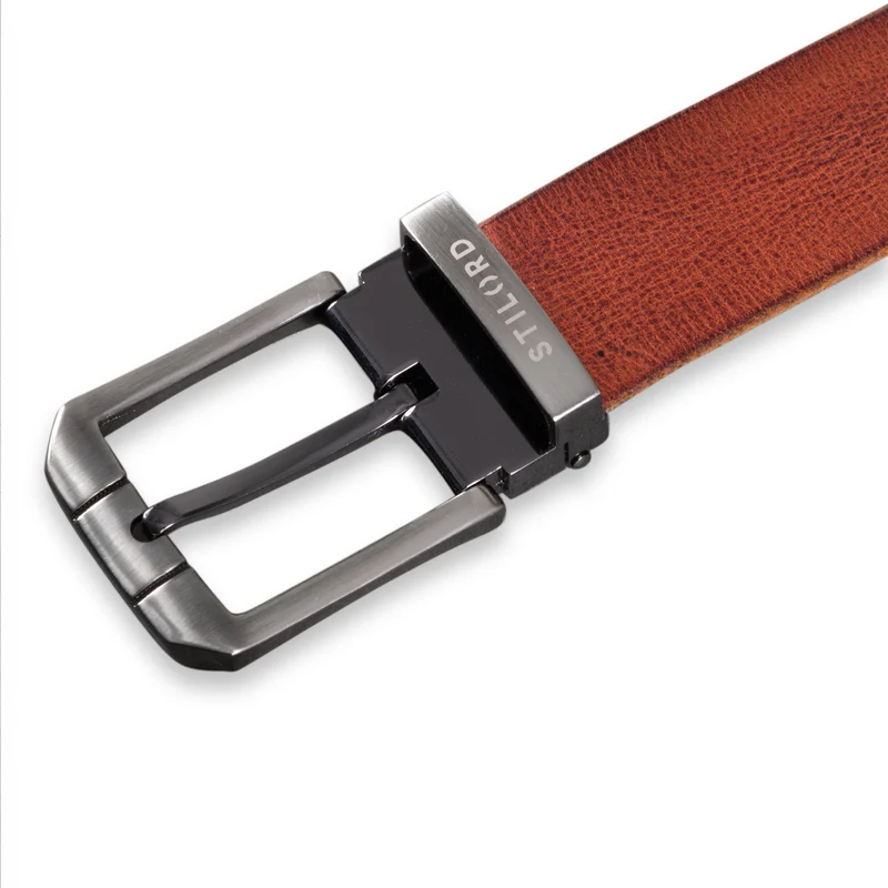 Ledergürtel Braun 34 mm kürzbar