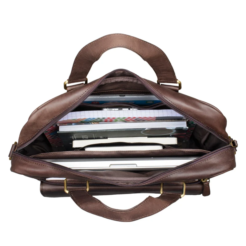 "Florence" Vintage Businesstasche Frauen Leder