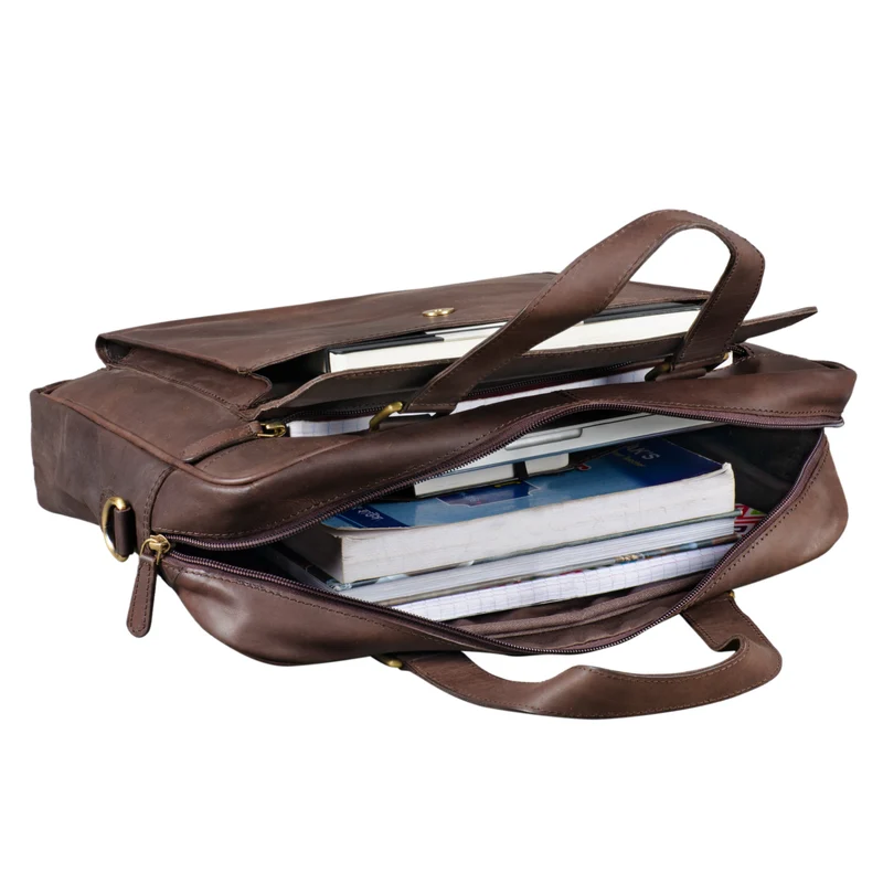 "Florence" Vintage Businesstasche Frauen Leder