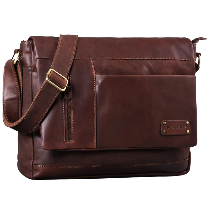 "Silas" Vintage Leder Umhängetasche