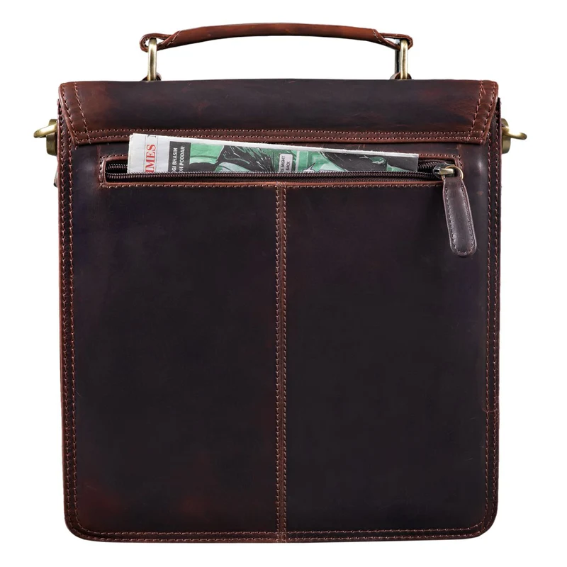 "Alexian" Leder Schultertasche Herren Klein