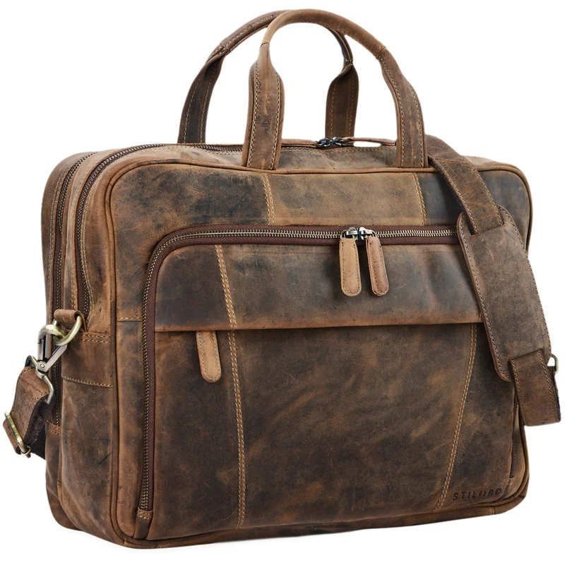 "Jaron" Vintage Ledertasche Leder Herren Damen