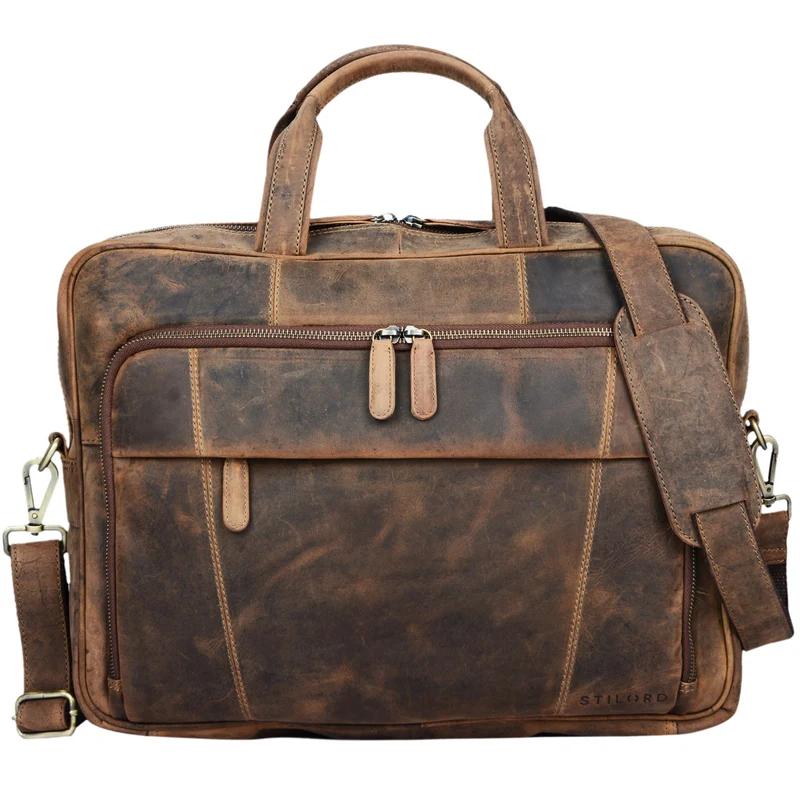 "Jaron" Vintage Ledertasche Leder Herren Damen