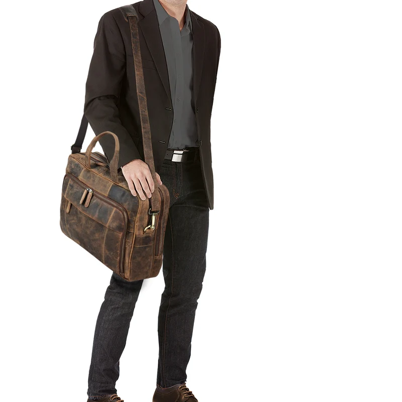 "Jaron" Vintage Ledertasche Leder Herren Damen