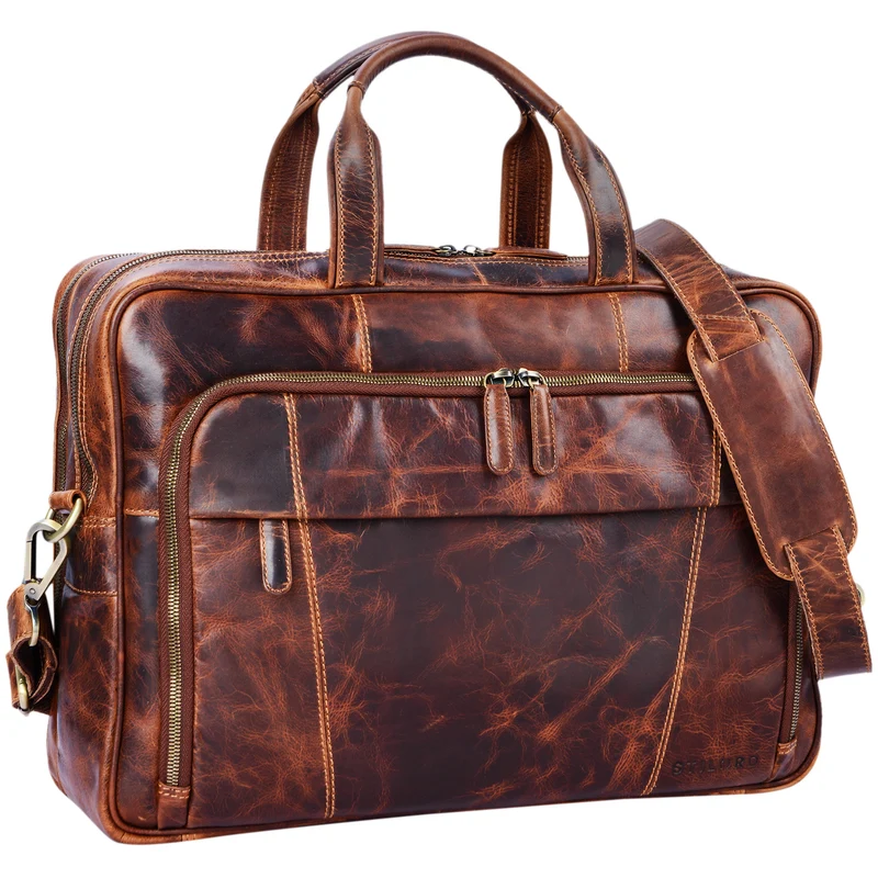 "Jaron" Vintage Ledertasche Leder Herren Damen