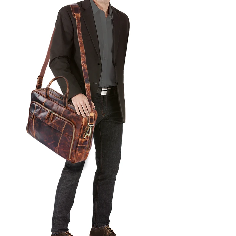 "Jaron" Vintage Ledertasche Leder Herren Damen