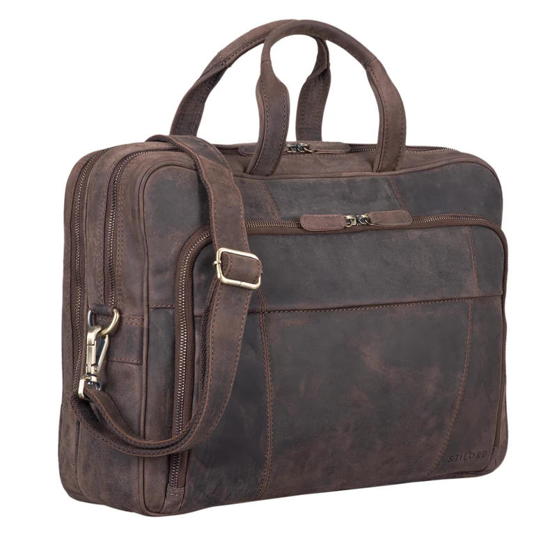 "Jaron" Vintage Ledertasche Leder Herren Damen
