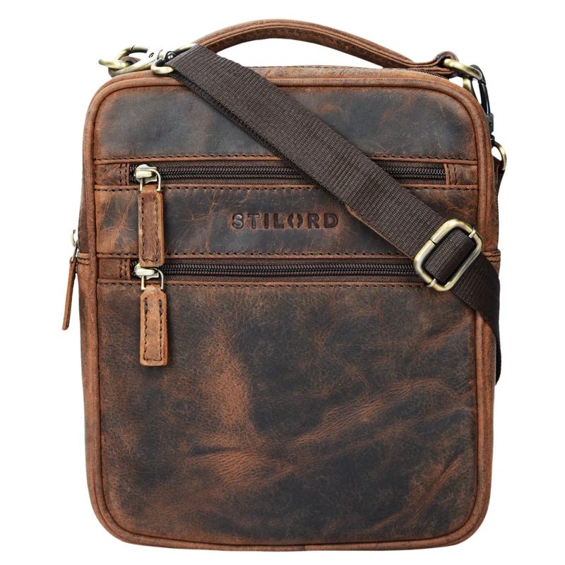 "Mats" Herren Handtasche Leder Vintage