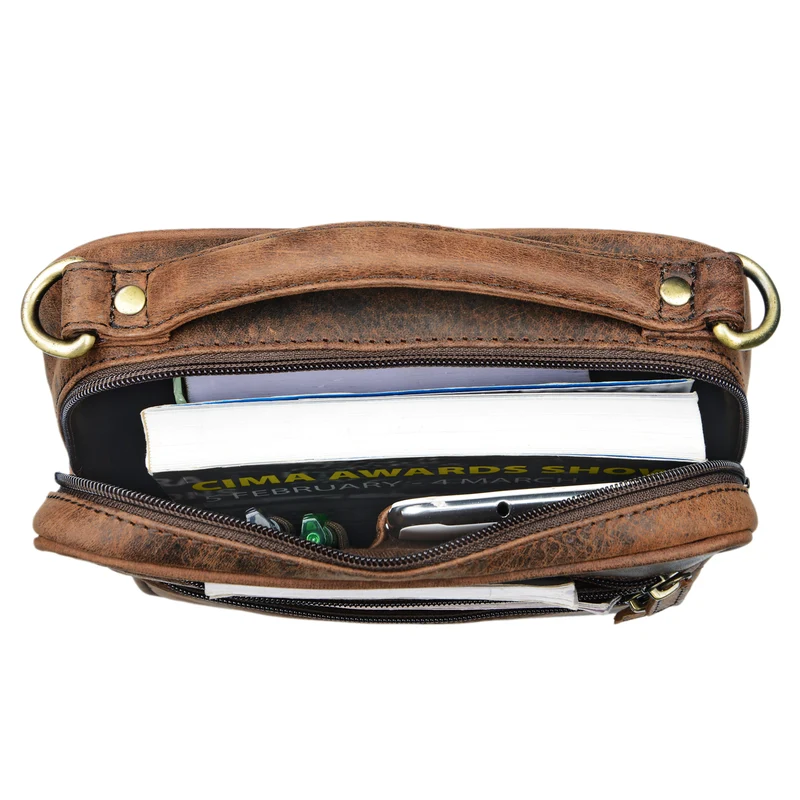 "Mats" Herren Handtasche Leder Vintage