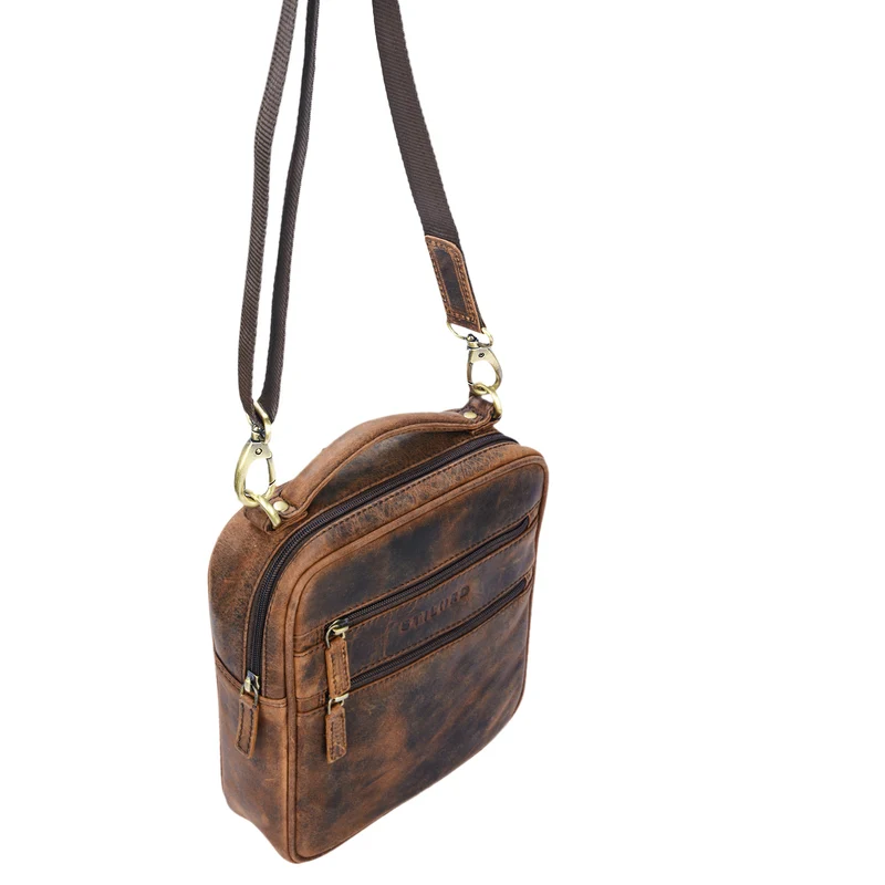 "Mats" Herren Handtasche Leder Vintage